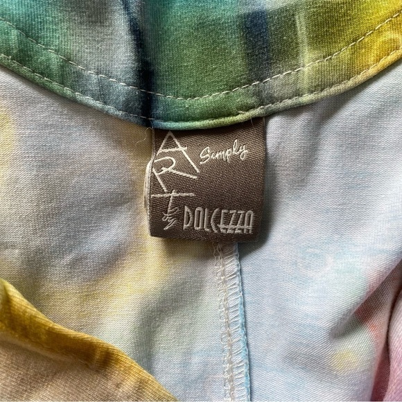 Simply Art by Dolcezza Wearable Art Graphic Sleeveless Collared Dress Size Small - Picture 7 of 8